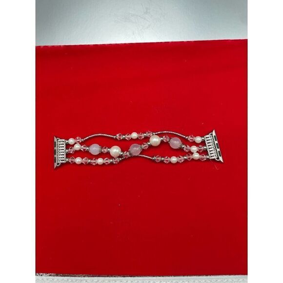 Beaded Watch Band Compatible with Apple / 38mm 40mm 41mm Smart Watch - Picture 3 of 5